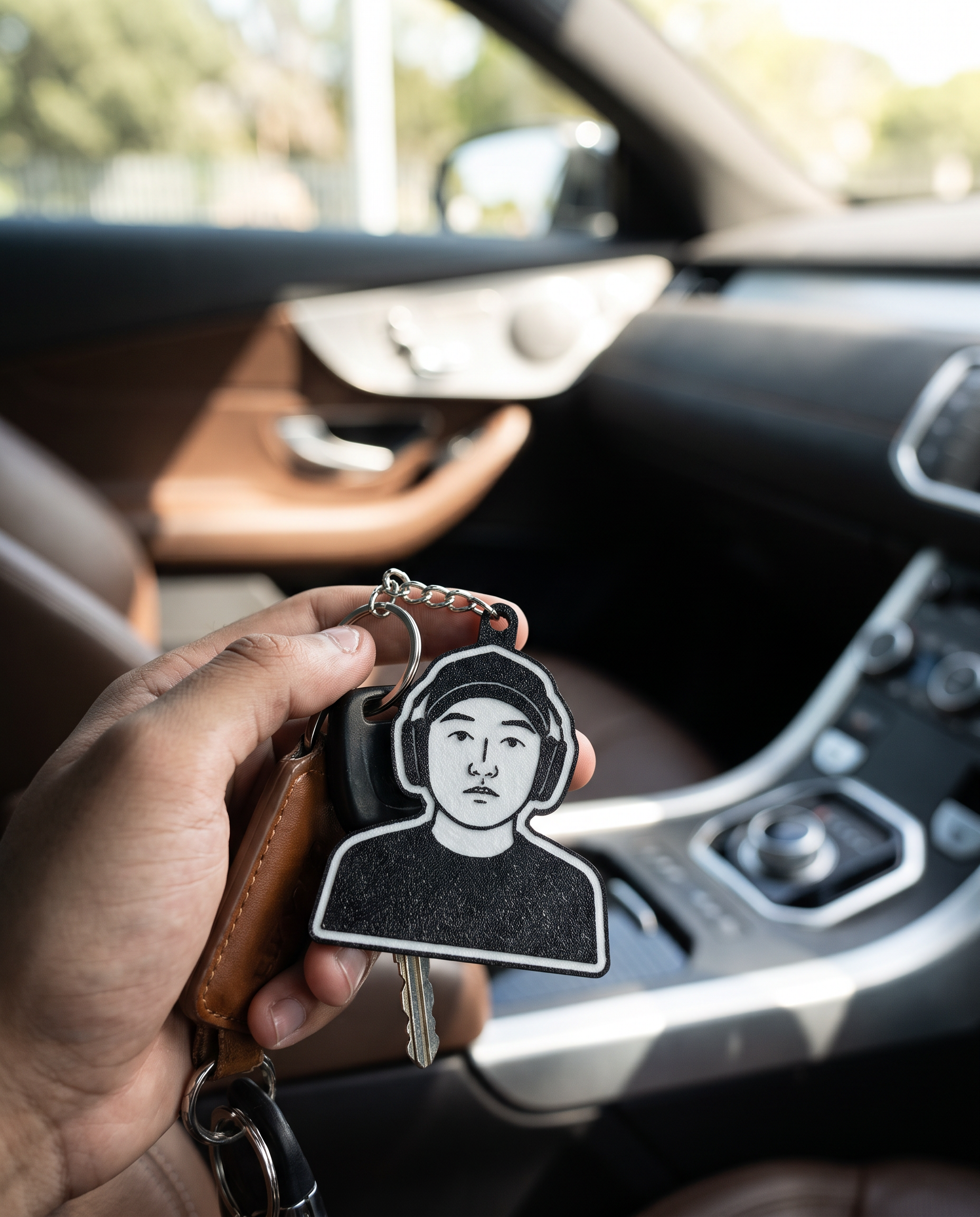 Custom Portrait Keychain
