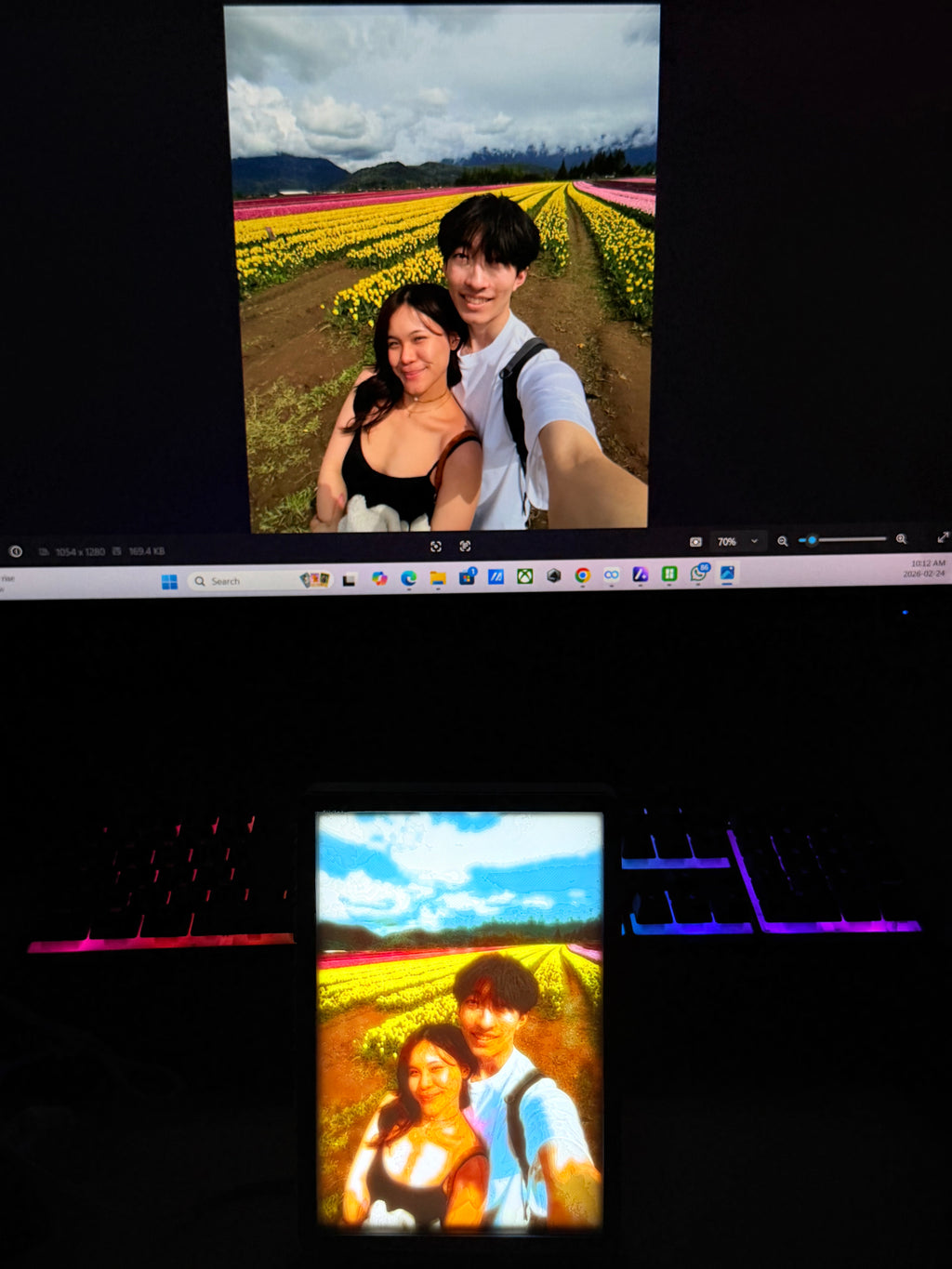 Custom Lithophane Portrait