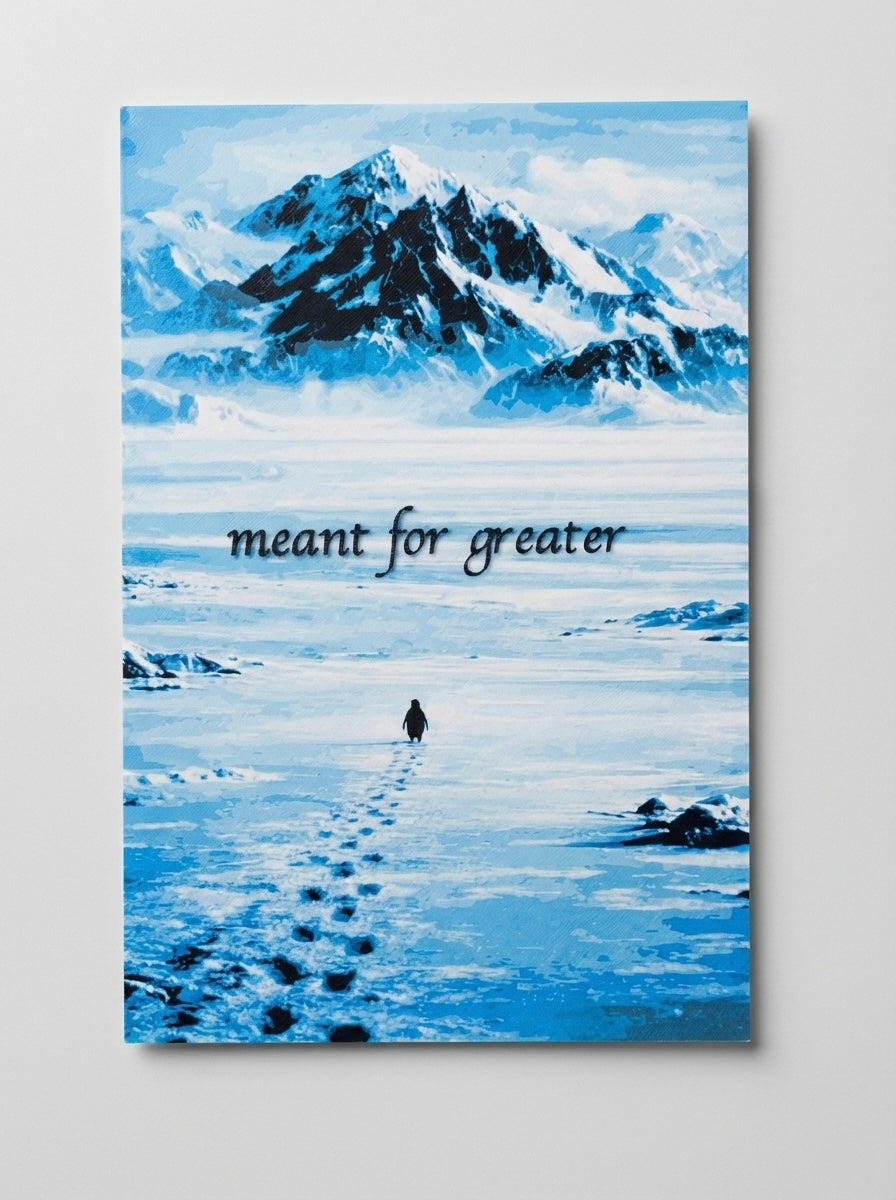 Penguin Textured Relief Art