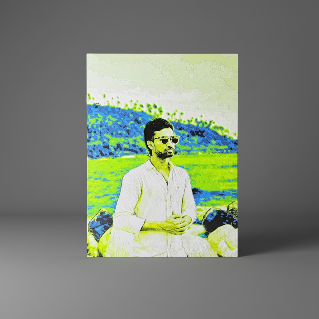 4-Color Customized 3D Portrait