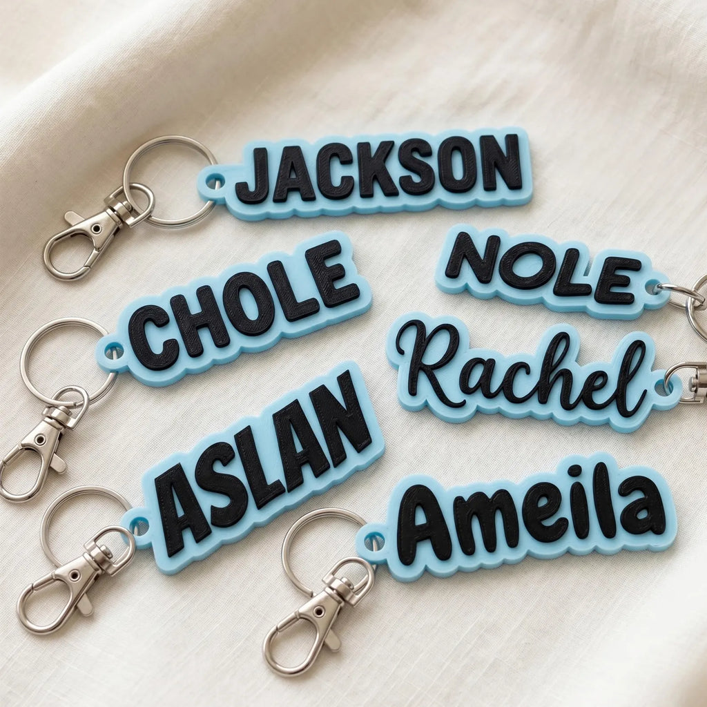 Customizable 3D Printed Name Keychain