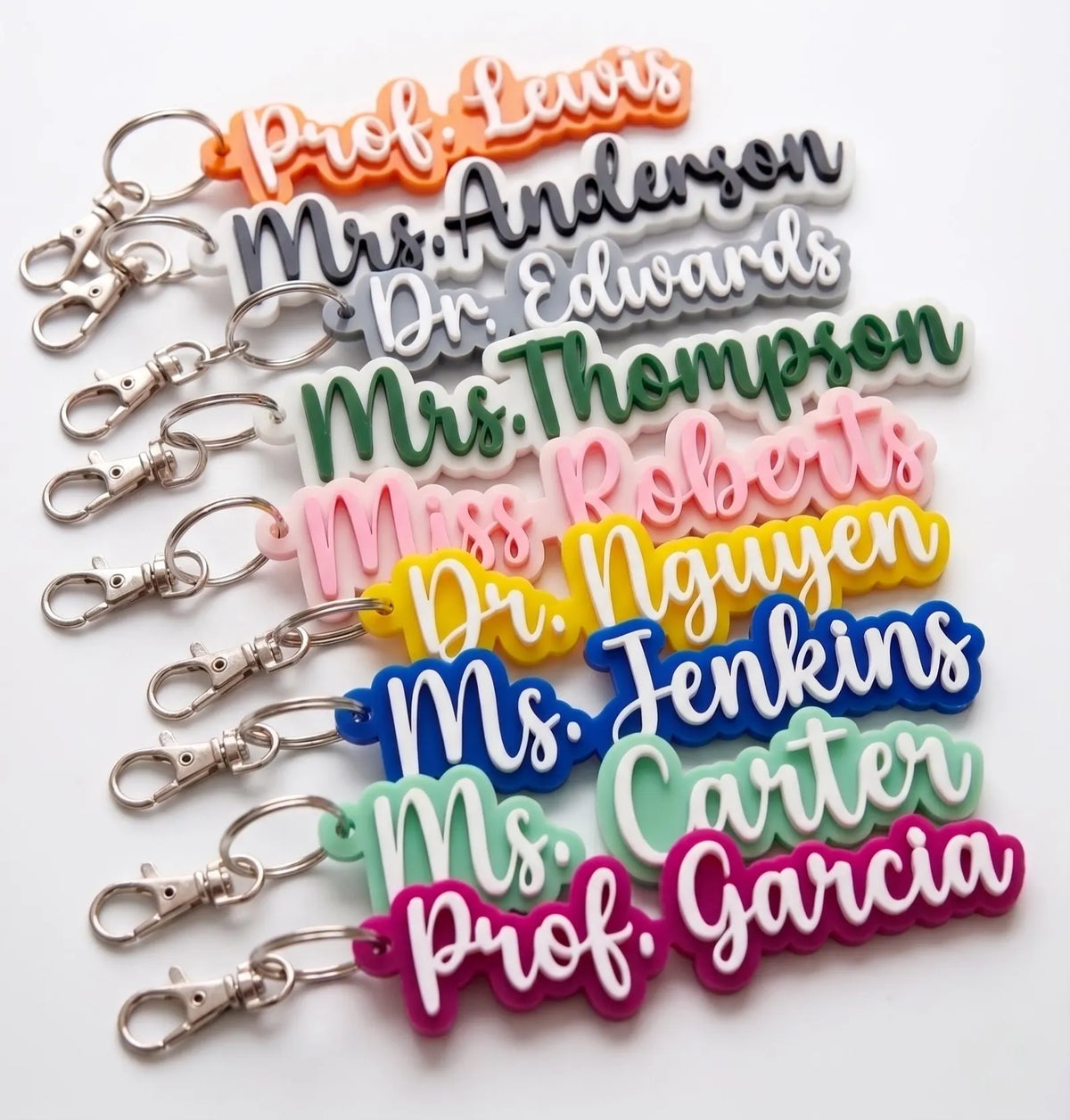 Customizable 3D Printed Name Keychain