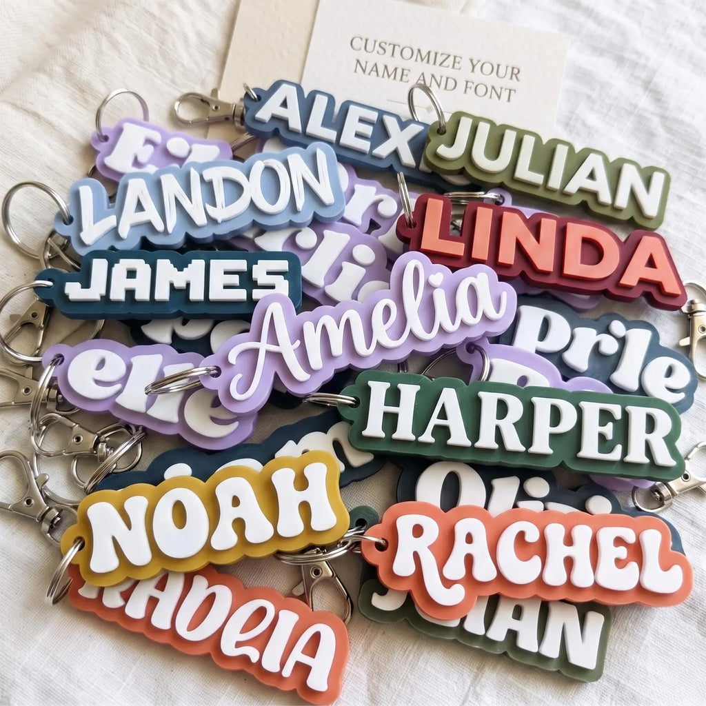 Customizable 3D Printed Name Keychain
